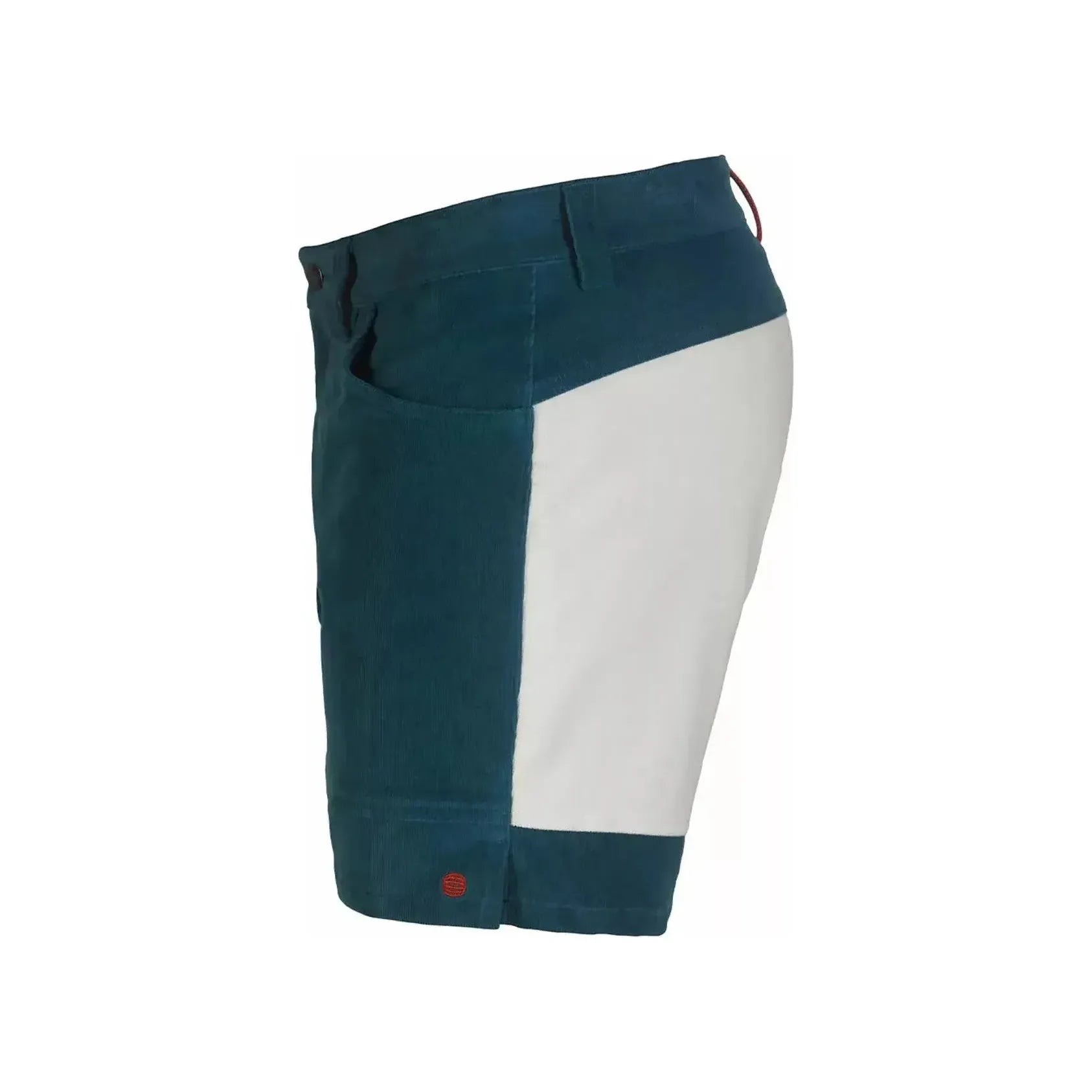 Women's Amundsen Concord Shorts in Elemental Blue and Natural, 7-inch inseam, casual fit with lightweight fabric, front and back pockets