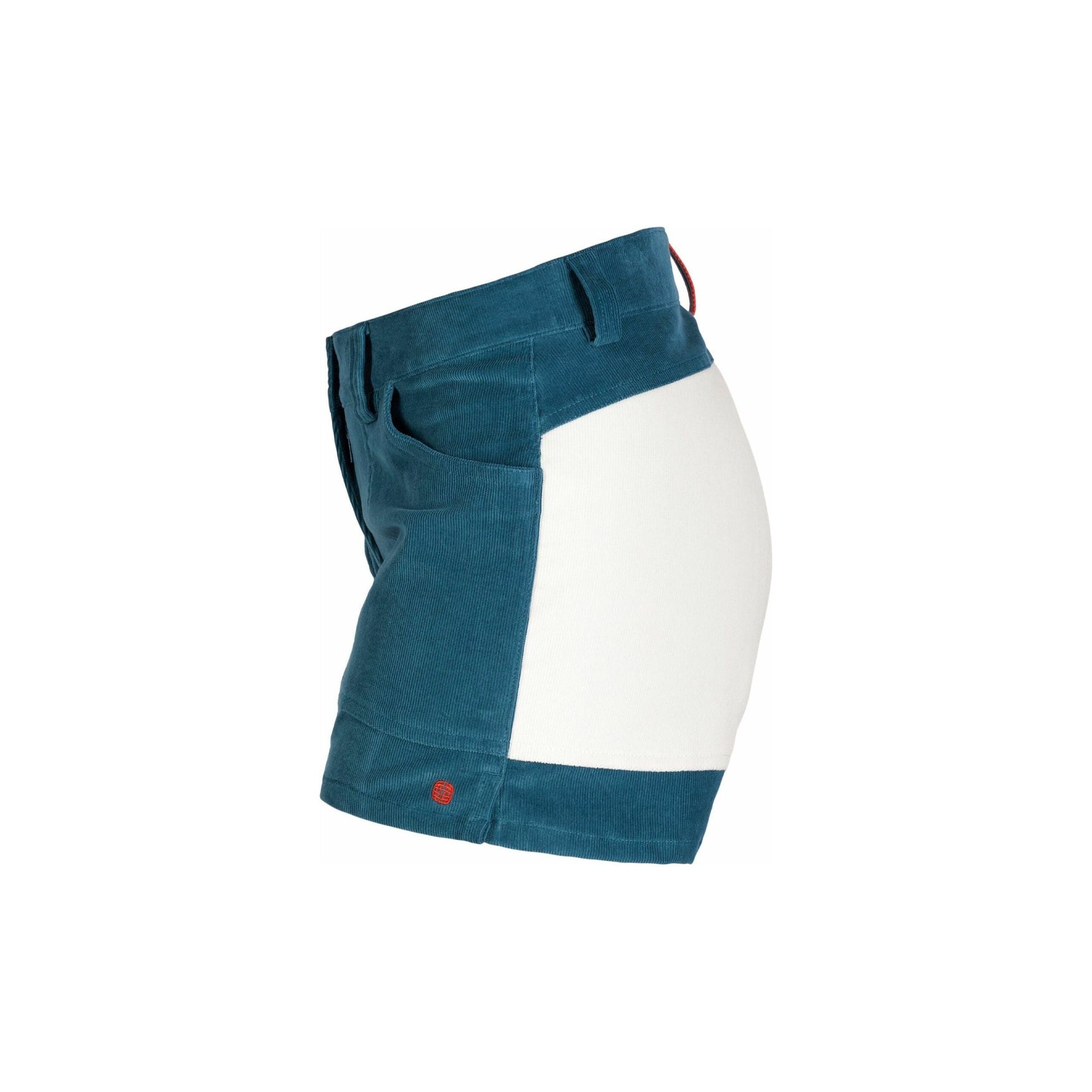 Women's Amundsen Concord Shorts in Elemental Blue and Natural, featuring a relaxed fit and casual style.