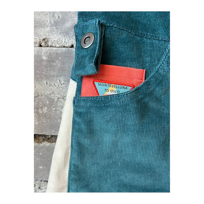 Women's Amundsen Concord Shorts in elemental blue and natural color, featuring a 5-inch inseam and casual fit.