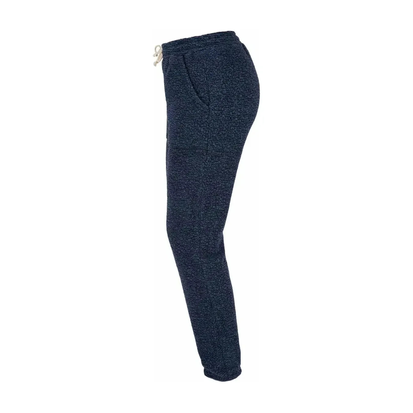 Women’s Amundsen Hut Pant in faded navy, relaxed fit with drawstring waist and tapered legs, ideal for outdoor adventures.