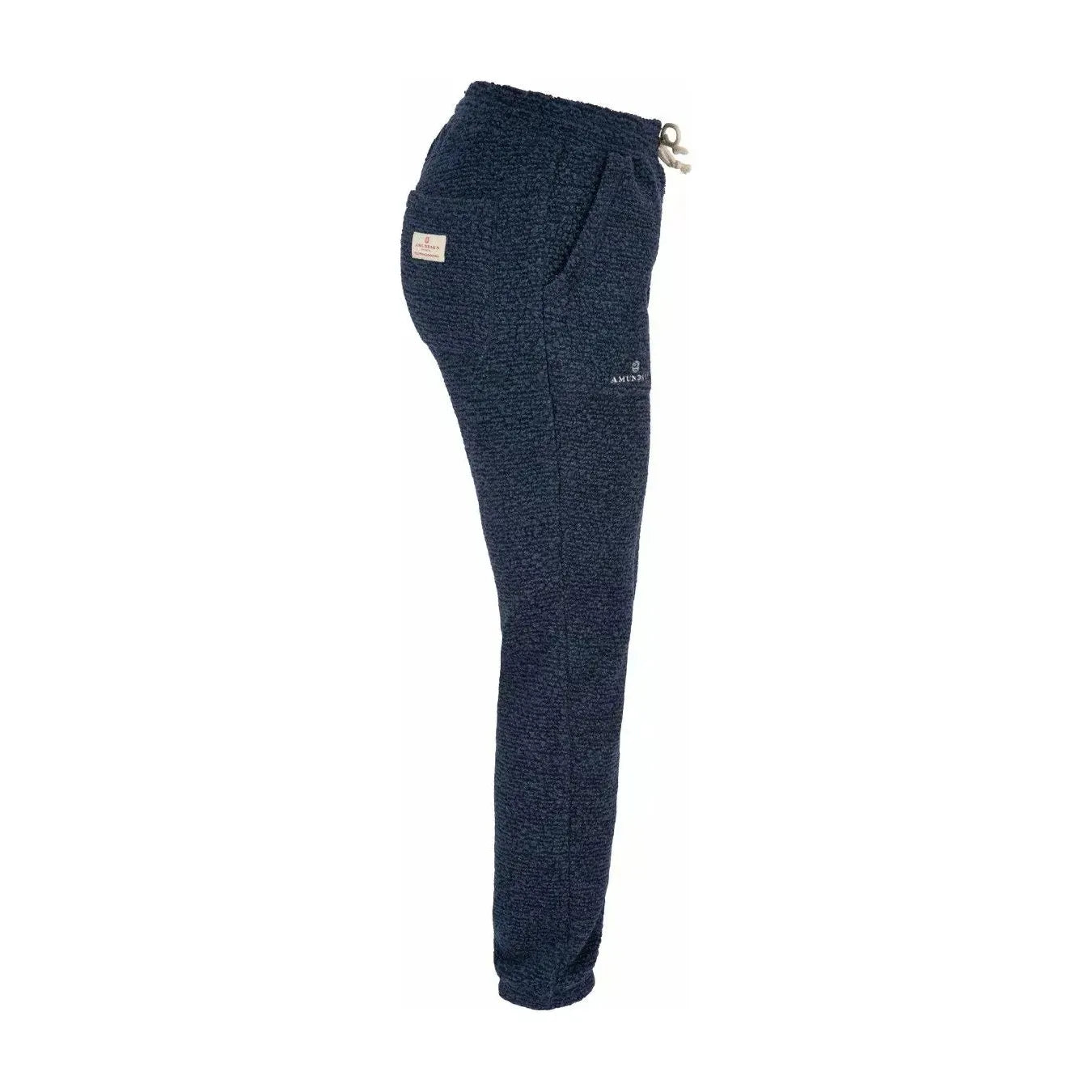 Women's Hut Pant in faded navy by Amundsen, showcasing relaxed fit with soft fabric and stylish design for outdoor comfort.
