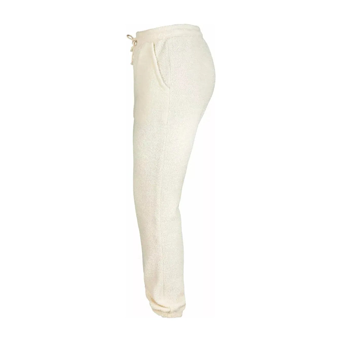 Women's Amundsen Hut Pant in oatmeal, relaxed fit with drawstring waist and functional pockets, ideal for outdoor and casual wear.