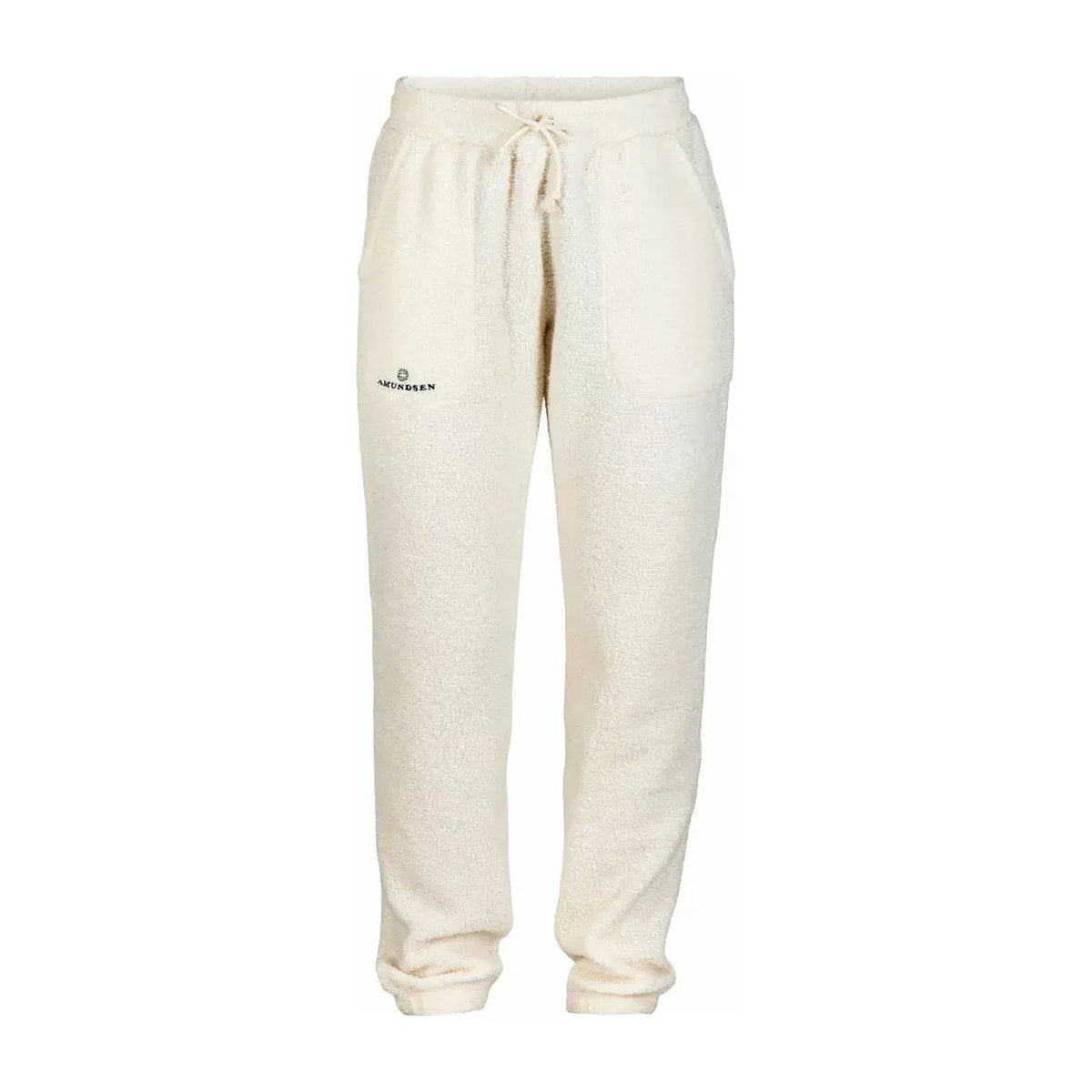 Women's Hut Pant in oatmeal by Amundsen, showing a comfortable, relaxed fit with soft fabric and casual style.