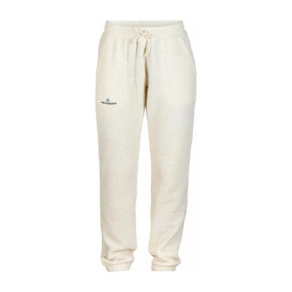 Women's Hut Pant in oatmeal by Amundsen, showing a comfortable, relaxed fit with soft fabric and casual style.