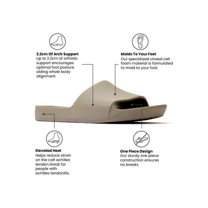Arch Support Slides - Taupe - DUNE + SALT