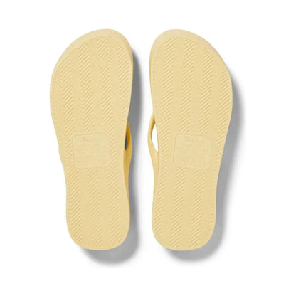 Arch Support Flip Flops - Lemon - DUNE + SALT