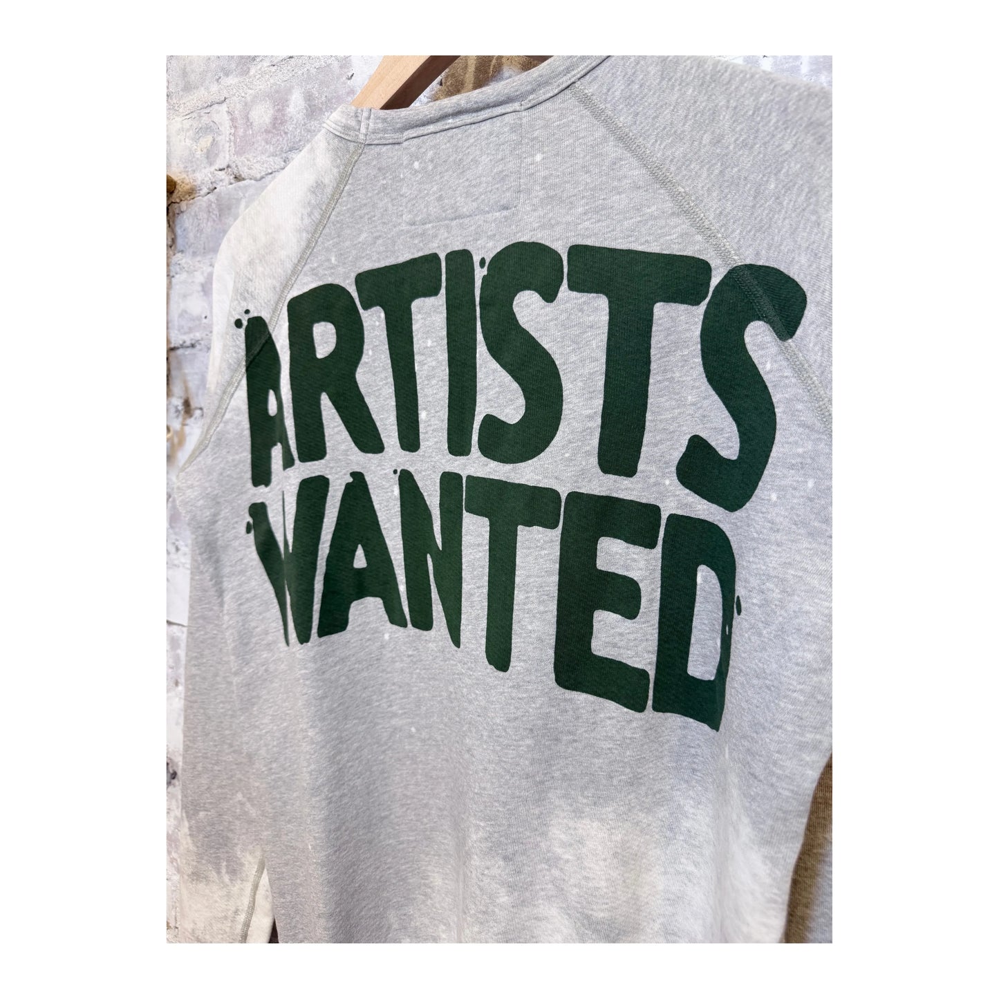 Women's Heather Bleachout Raglan shirt by Freecity with a heathered, bleachout design and casual style.