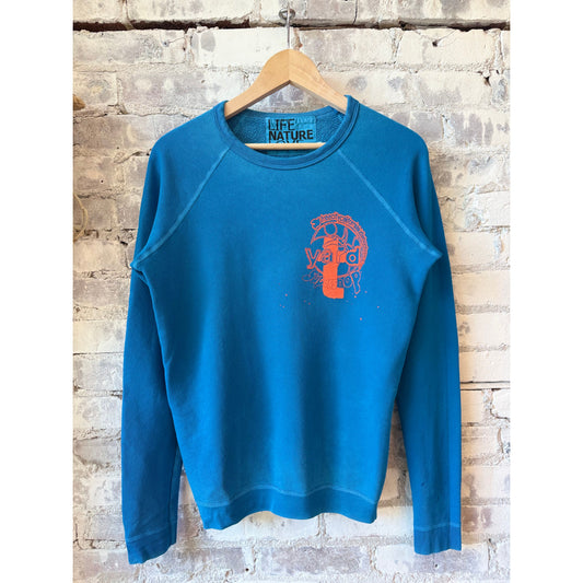 Women's Krishna Blue Raglan T-shirt by Freecity featuring ARTYARD/SUPERSHOP STAMP design, casual and comfortable fit.