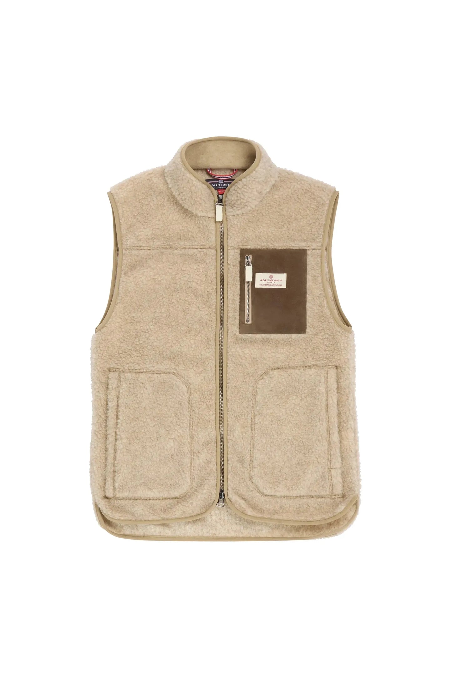 Women's Heroes Wool Fleece Vest - Natural - DUNE + SALT