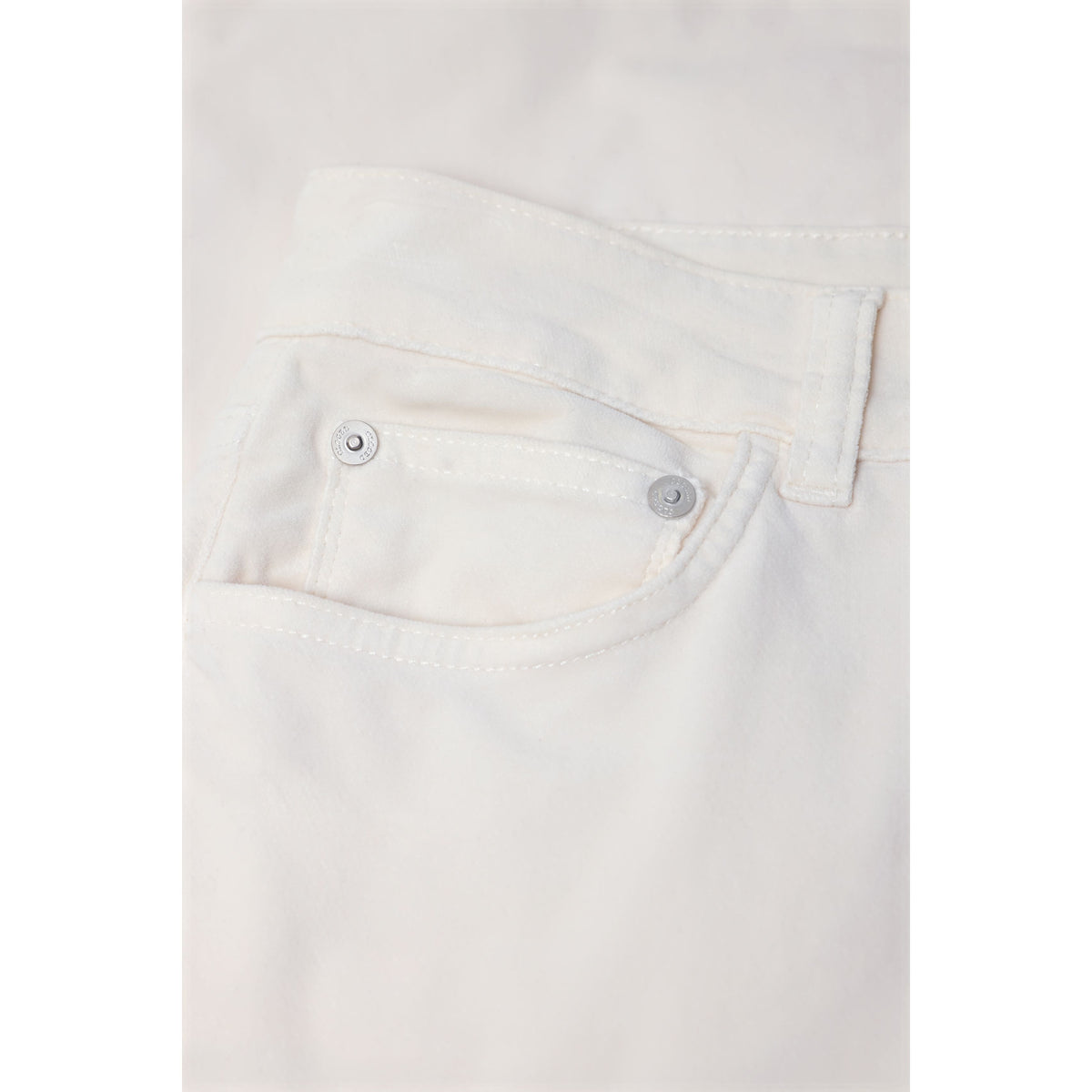 Closed Women's Baker Velvet Pant - Whipped Cream Light Gray
