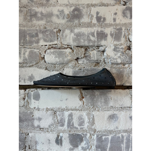 Women's Balla Mesh Crystals shoes by Dear Frances featuring steel mesh material with crystal embellishments.