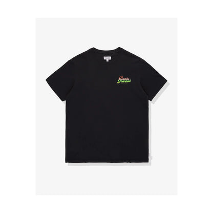 Men's black Reference Faded T-Shirt by Banks Journal, casual fit with a distressed faded design, front view.