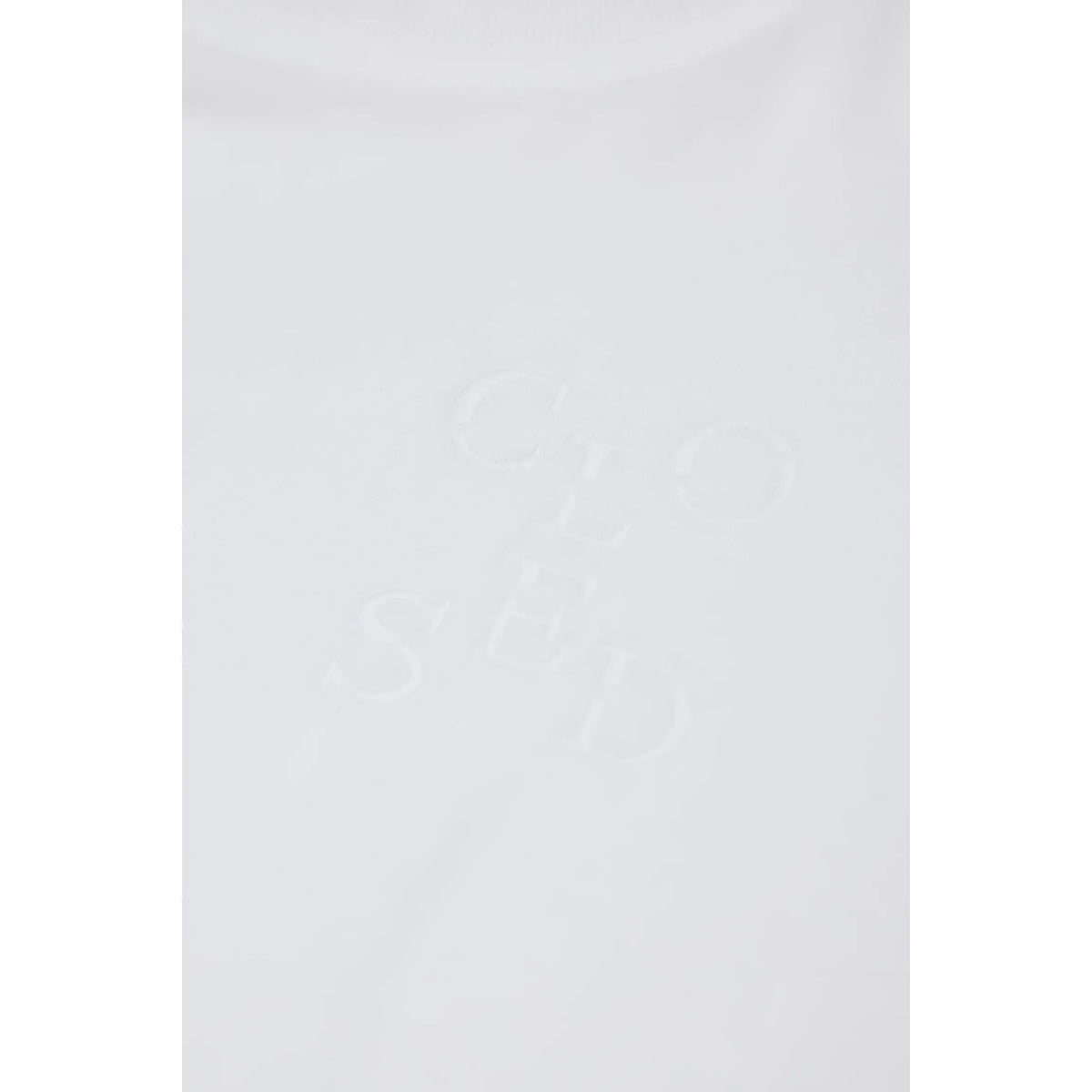 White women's Basic T-Shirt by Closed Women's, plain cotton top, simple design, short sleeves, casual wear.