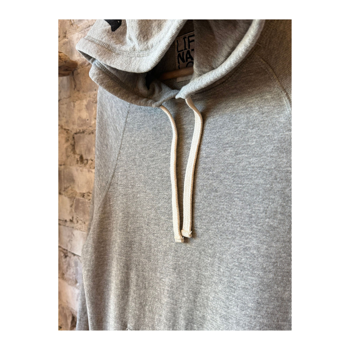 Women's Freecity BasicGoodness Light-Terry Fluff Hoodie in heather, featuring a cozy, soft fabric and relaxed fit.