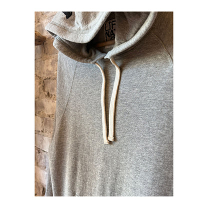 Women's Freecity BasicGoodness Light-Terry Fluff Hoodie in heather, featuring a cozy, soft fabric and relaxed fit.