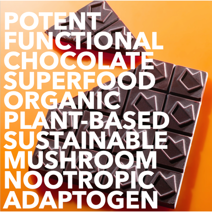 Eat Gold Organics BE HAPPY chocolate bar accessory with vibrant packaging and colorful design elements.