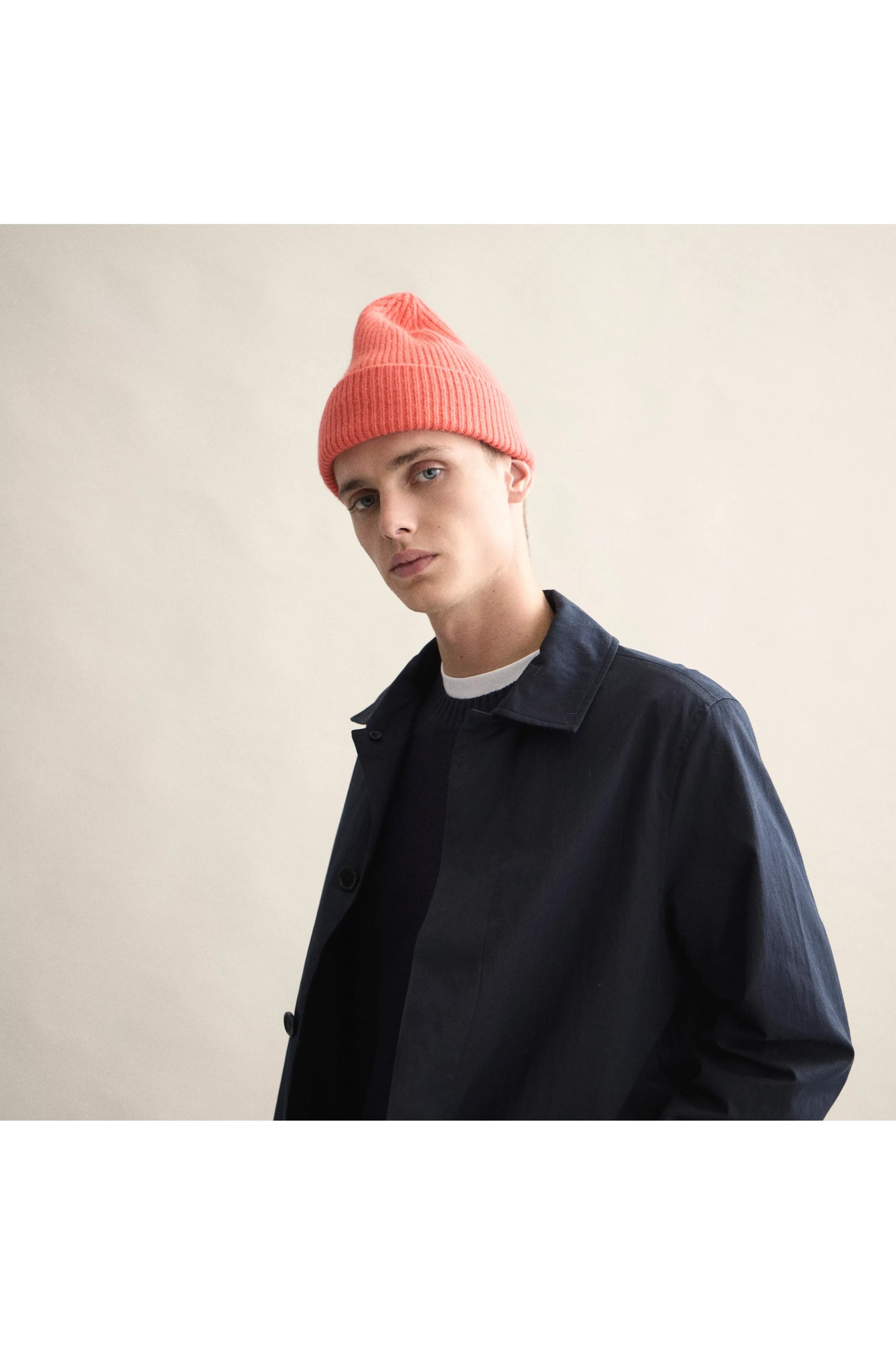 Wool Beanie - Salmon - DUNE + SALT
