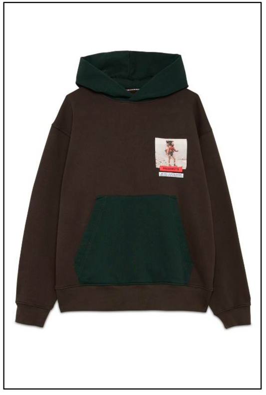 Bicolor Climber Hoodie - Hickory/Bottle