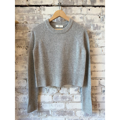One Grey Day Blakely Cashmere Pullover - Heather Grey Dark Gray