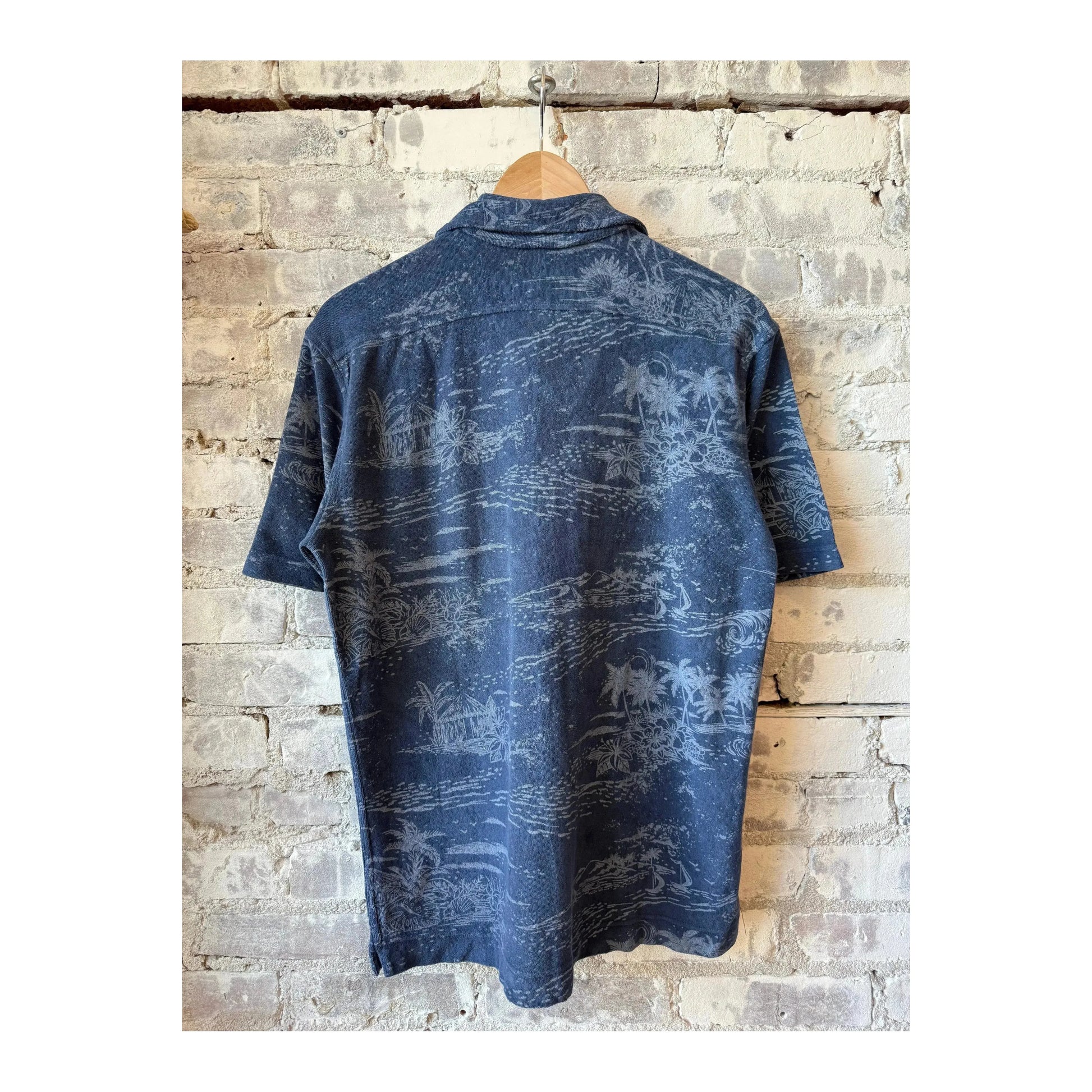 Men's Hartford Bouclette Knit Polo in cobalt blue, featuring textured fabric and classic polo collar, ideal for casual style.