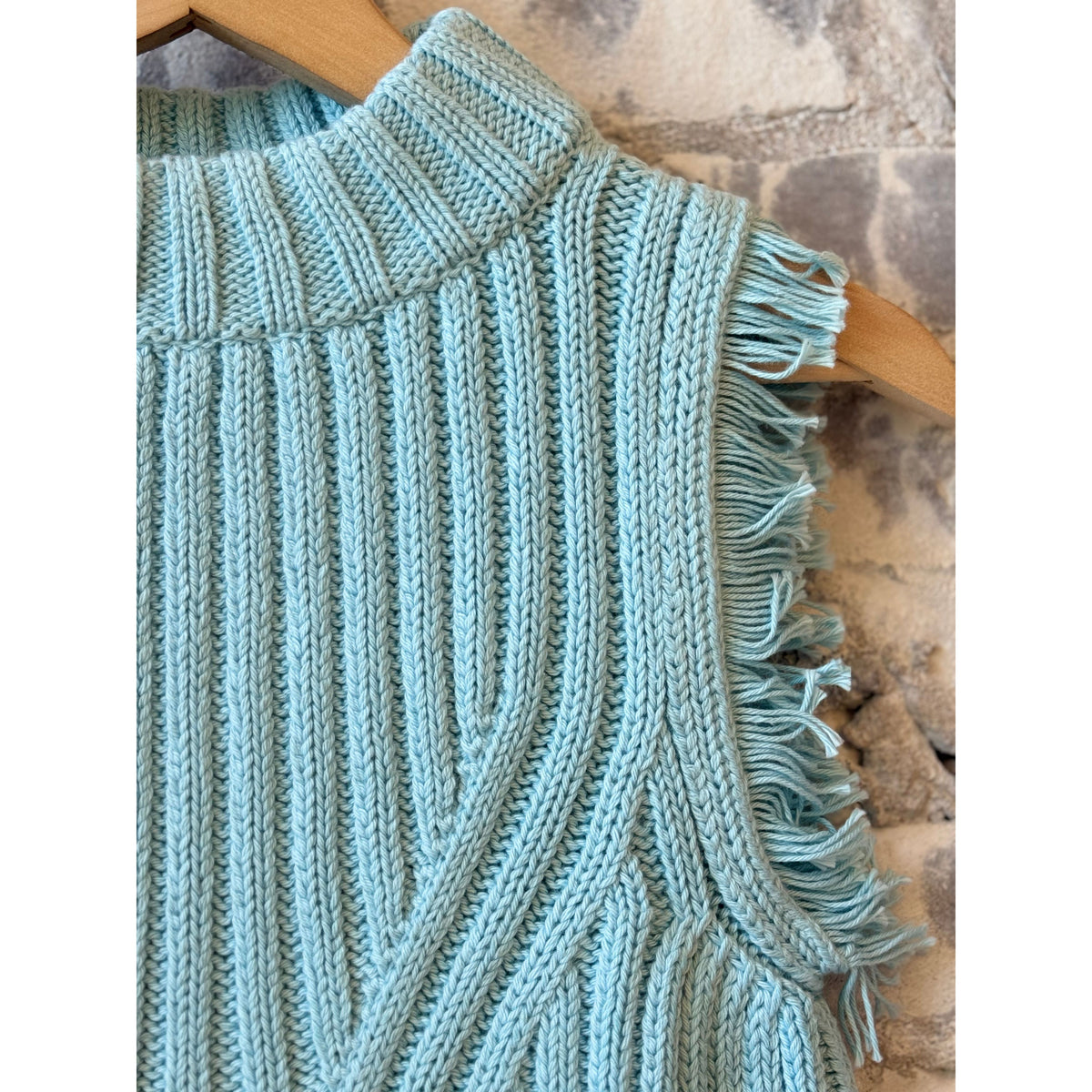 Women's Bria Tank in Skye Blue by ELEVEN SIX, featuring a sleeveless design and lightweight fabric.
