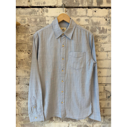 Men's Brian Slub Shirt by Surfside Supply in Forever Blue, featuring a soft, textured fabric and casual fit.