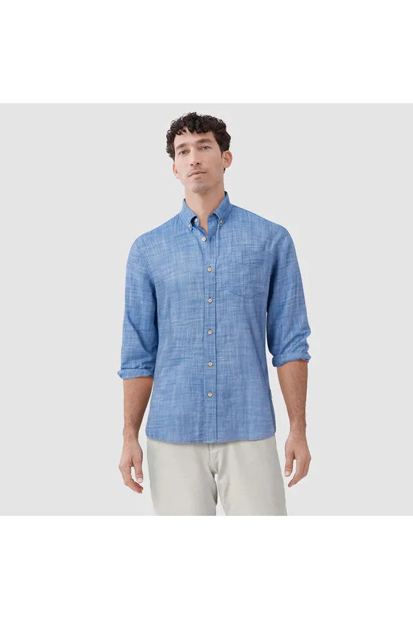 Brian Slub Shirt - Strong Blue - DUNE + SALT