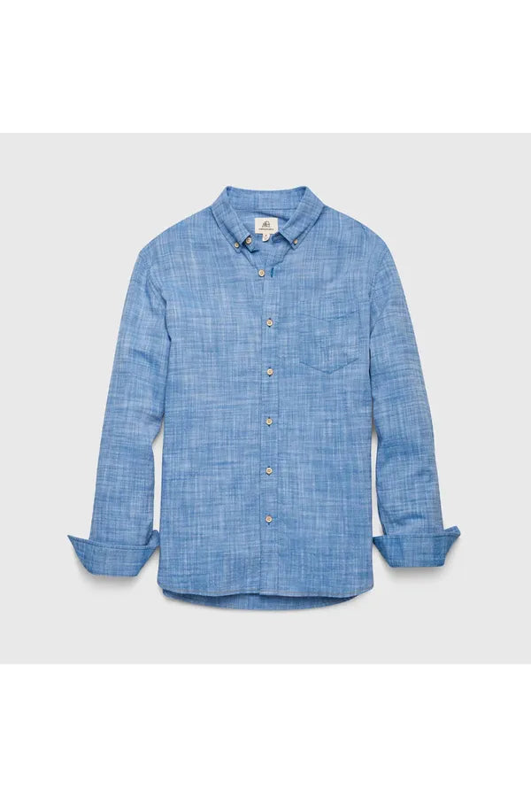 Brian Slub Shirt - Strong Blue - DUNE + SALT