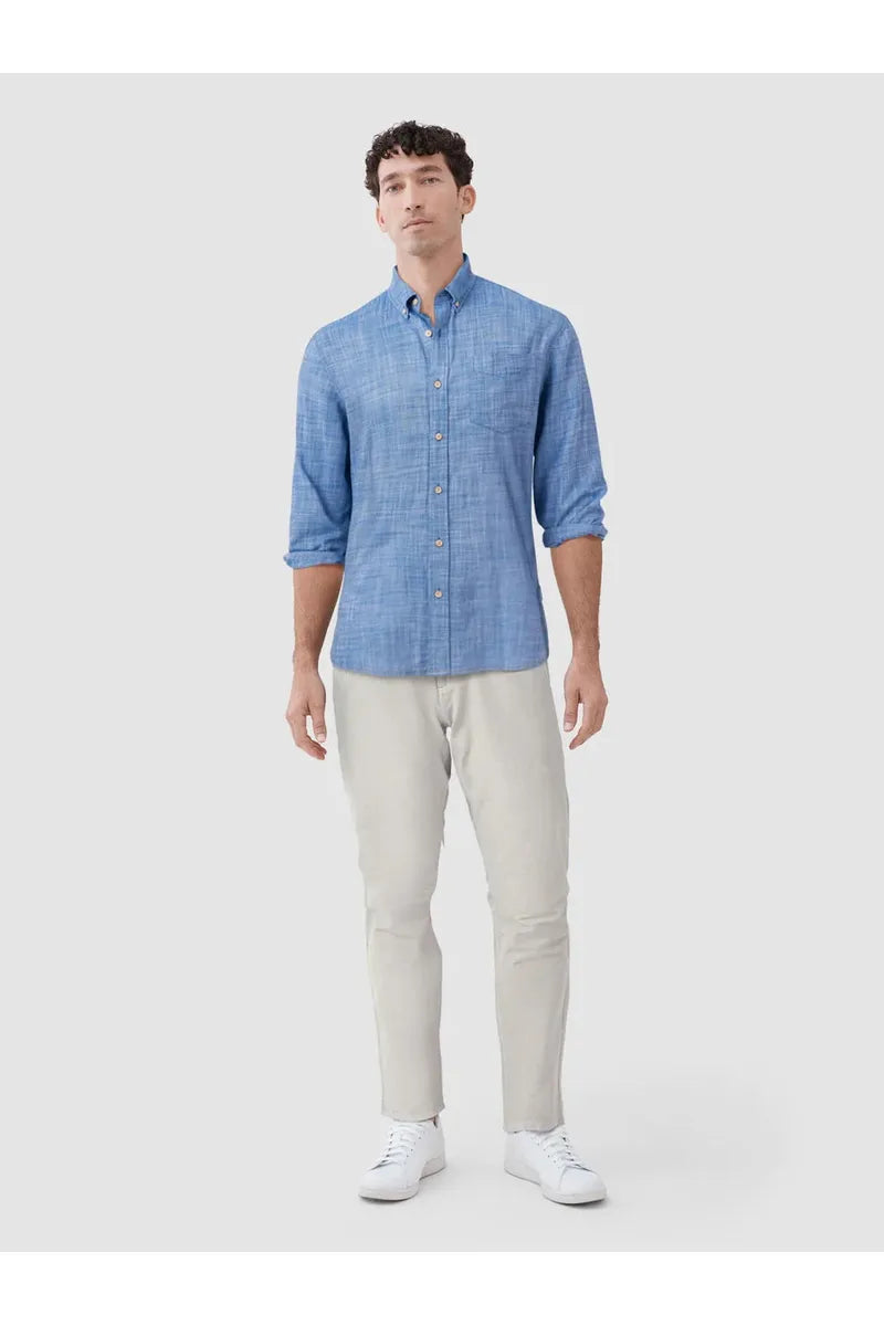 Brian Slub Shirt - Strong Blue - DUNE + SALT