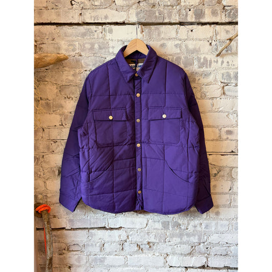 Men's Bridalveil Jacket in Grape by Big Rock Candy Mountaineering, featuring a durable outdoor jacket with a vibrant purple color.