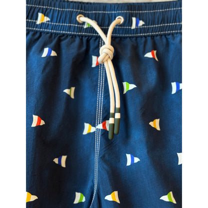 Hartford Men's "Burgee" Nylon Woven Swimshort - Indigo Dark Slate Gray