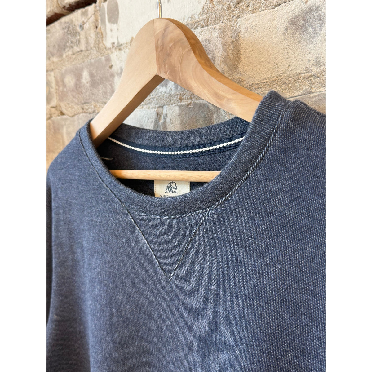 Surfside Supply Butch Cashmist Crewneck - Navy Heather Dark Slate Gray
