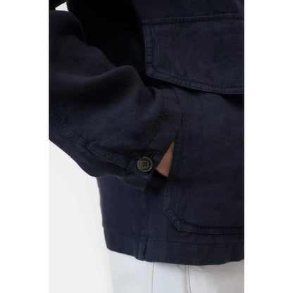 Men's Magma Black cargo jacket by Closed Men's, featuring multiple pockets and a durable fabric, suitable for casual and outdoor wear.