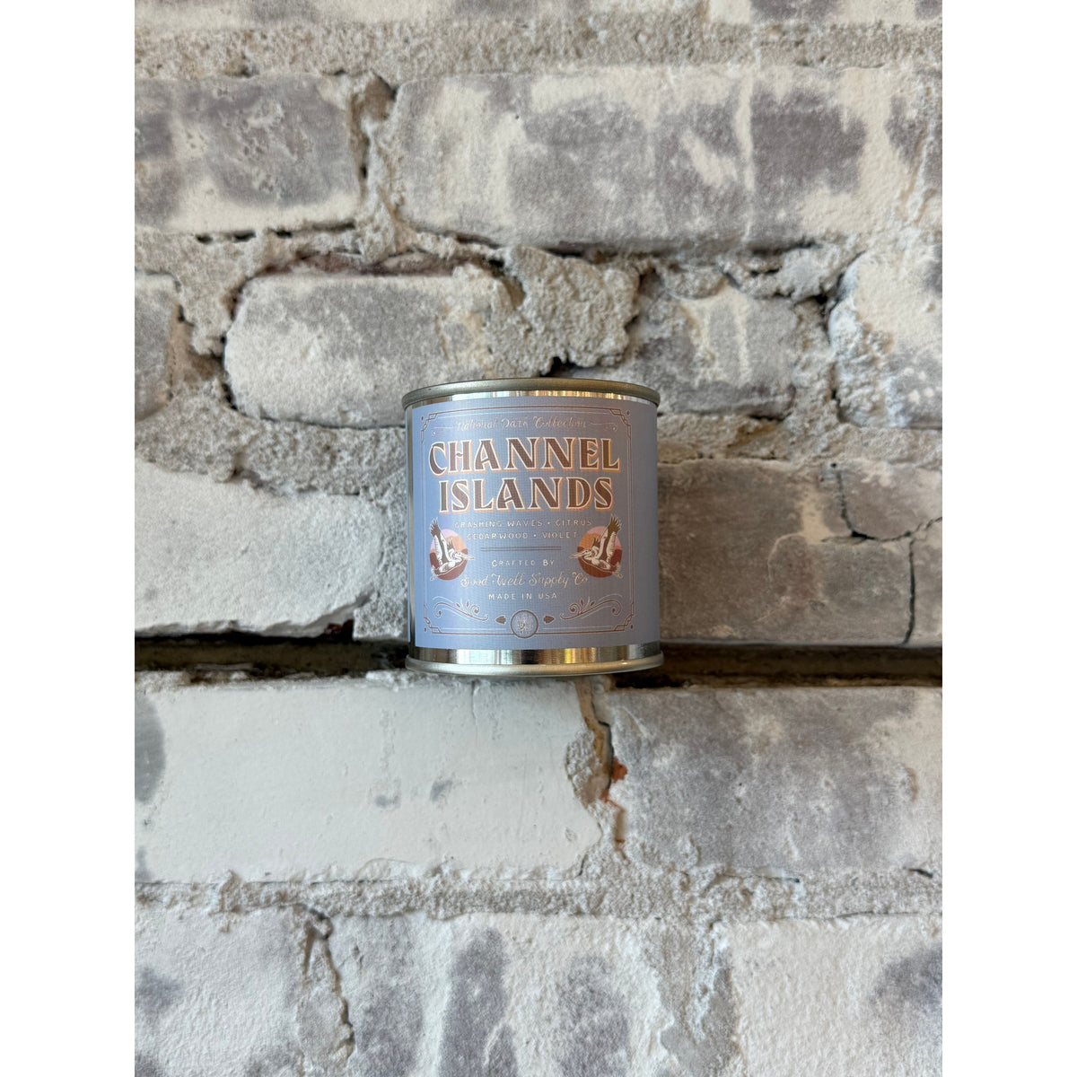Channel Islands National Park candle by Good & Well Supply Co., featuring a home accessory with a scenic park design on the label.
