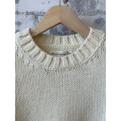 Merz B. Schwanen Chunky Merino Wool Sweater - Nature Dark Gray