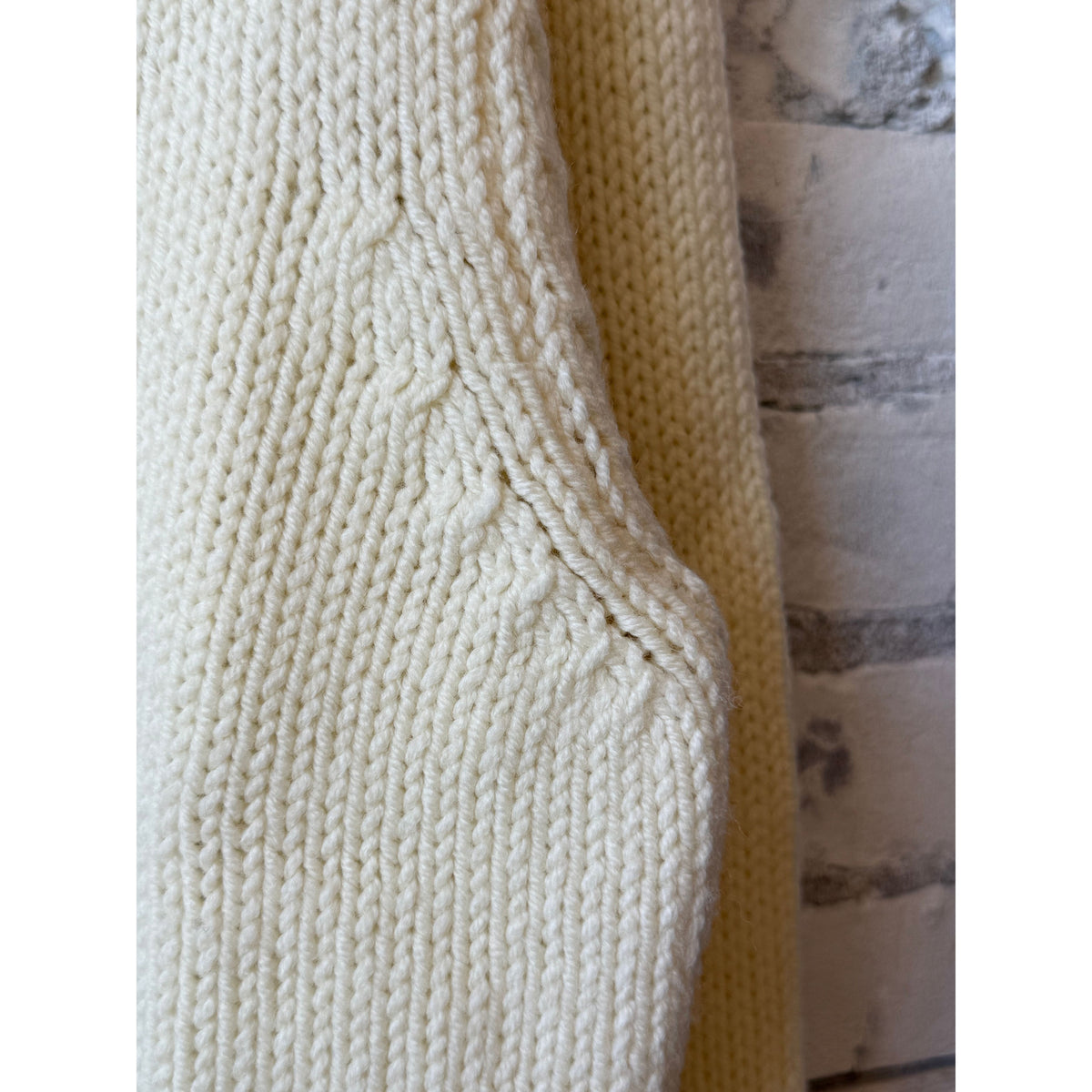 Merz B. Schwanen Chunky Merino Wool Sweater - Nature Gray