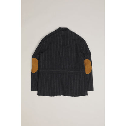 East Harbour Surplus Clarence Wool Sport Jacket - Navy Chalk Stripe Dark Slate Gray