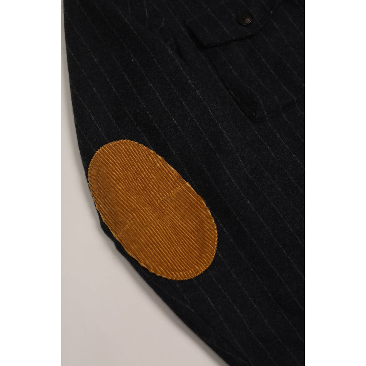 East Harbour Surplus Clarence Wool Sport Jacket - Navy Chalk Stripe Black