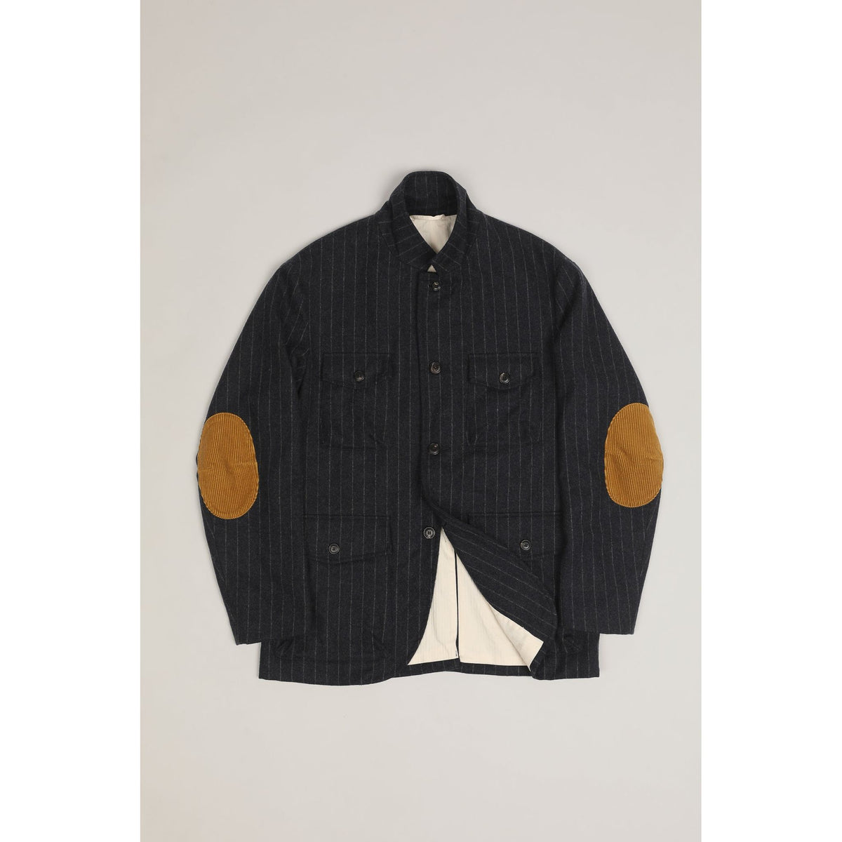 East Harbour Surplus Clarence Wool Sport Jacket - Navy Chalk Stripe Dark Slate Gray