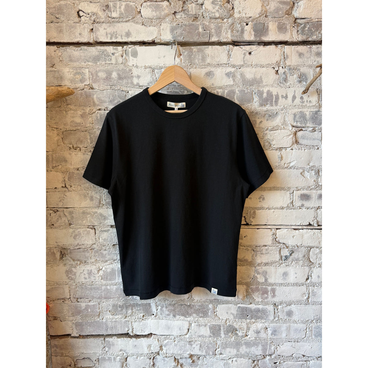 Merz B. Schwanen Classic Cotton Jersey T-Shirt - Black Black