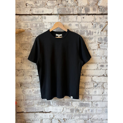 Merz B. Schwanen Classic Cotton Jersey T-Shirt - Black Black