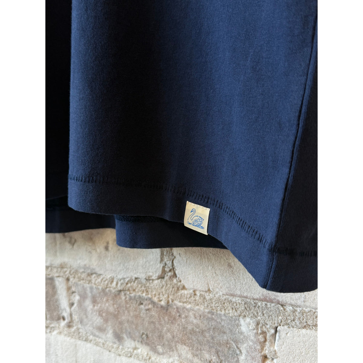 Merz B. Schwanen Classic Cotton Jersey T-Shirt - Washed Ink Black