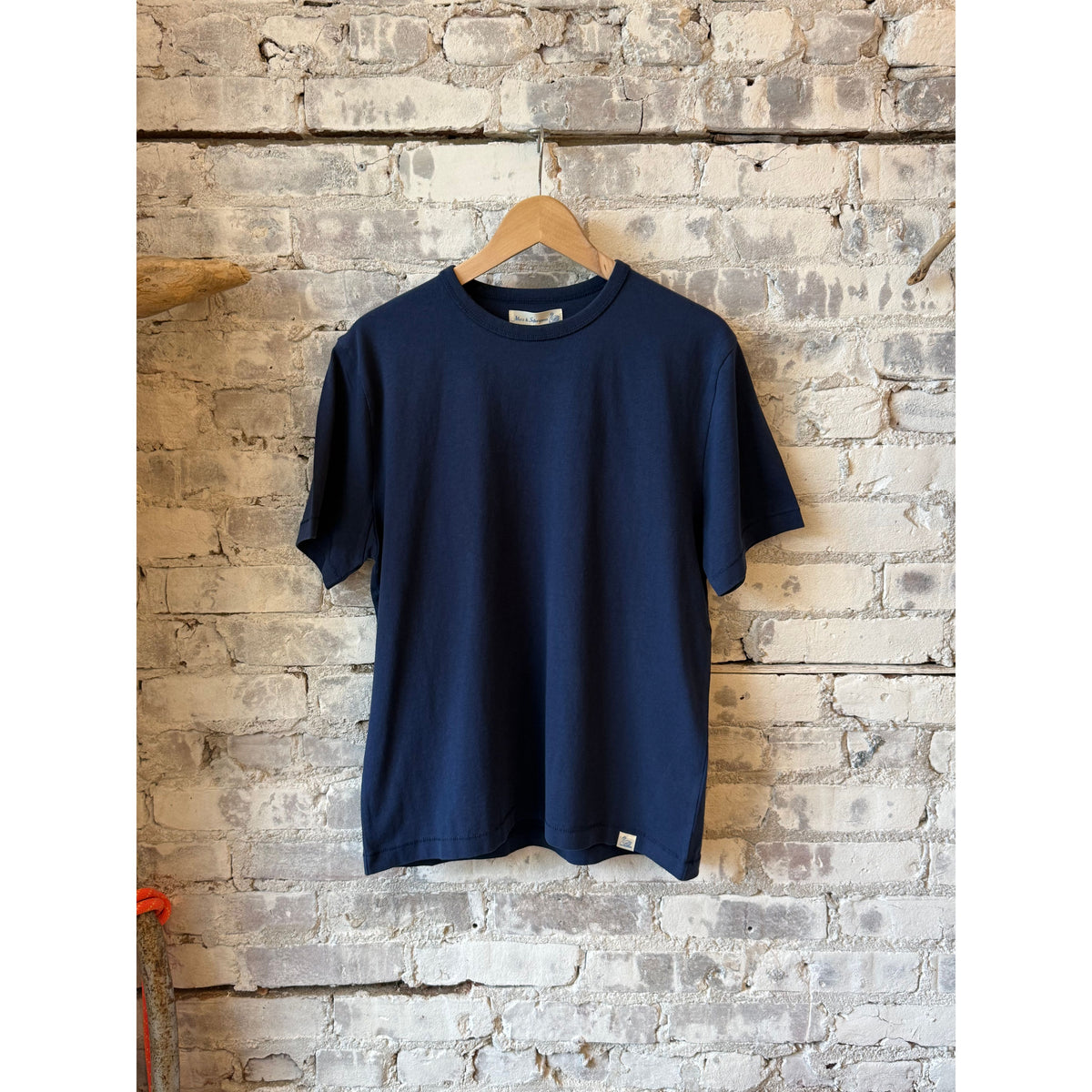 Merz B. Schwanen Classic Cotton Jersey T-Shirt - Washed Ink Gray