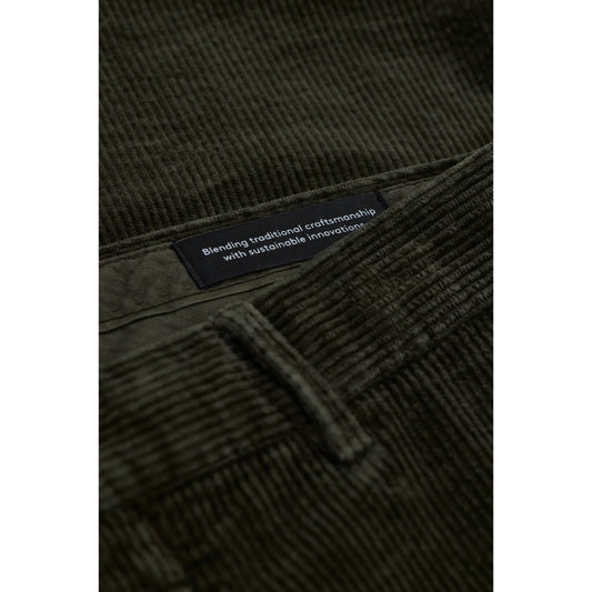 Closed Men's Clifton True Corduroy Pants - Dark Olive Green Black