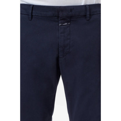 Men's Clifton True Slim Pant in Dark Night by Closed Men's, featuring a sleek slim-fit design and dark navy color.