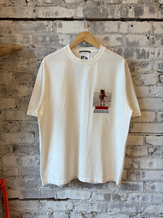 President's Climber Label T-Shirt - Off White Dim Gray