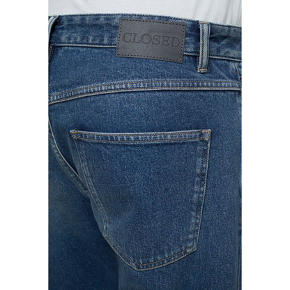 Men's mid blue Cooper True Comfort Stretch Jean by Closed Men's, showing the classic fit and denim fabric detail.
