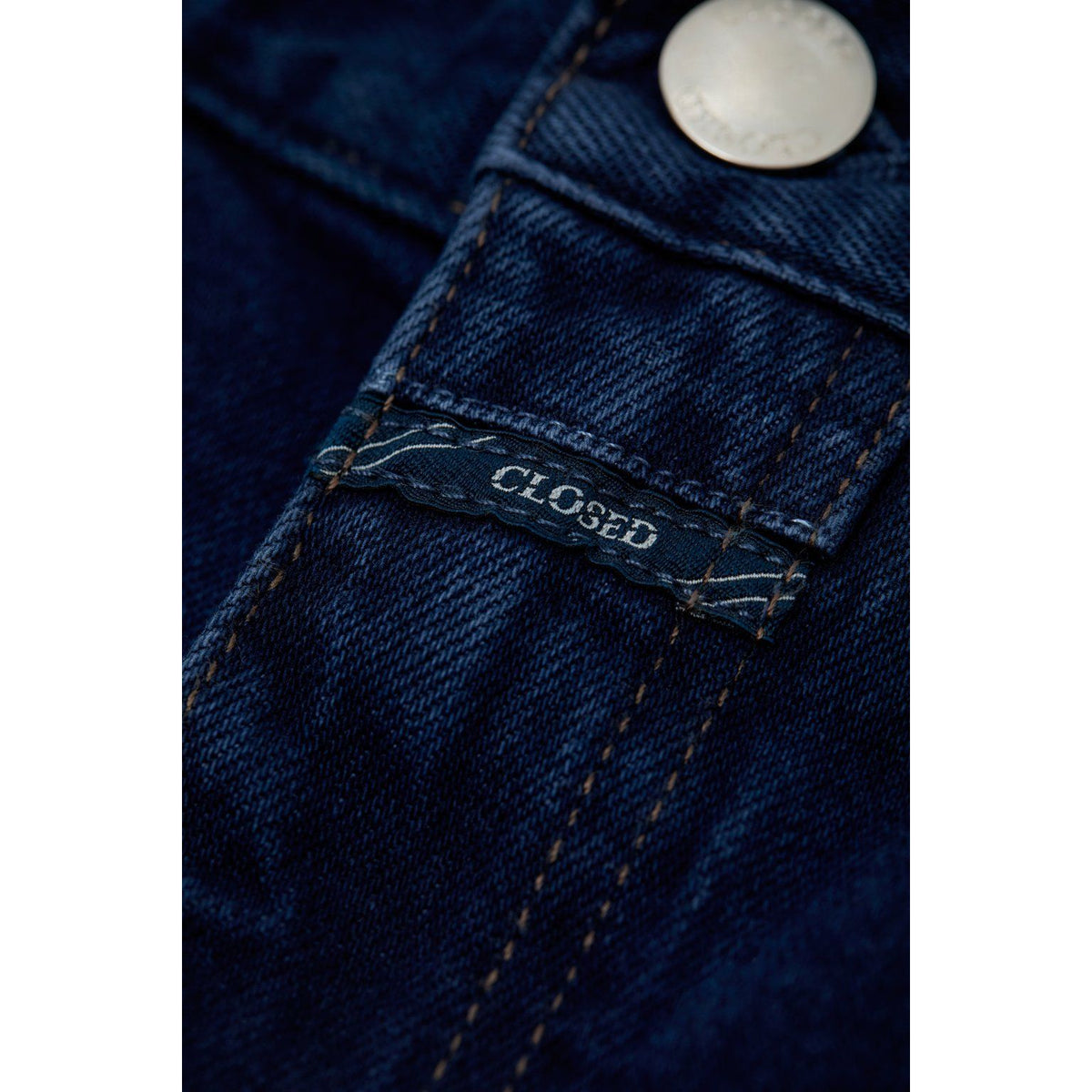 Men's dark blue Cooper True Comfort stretch jeans by Closed Men's, showing slim fit and classic five-pocket design.