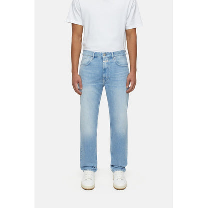 Men's Cooper True Light Blue Jeans by Closed Men's, front view showing classic fit and denim texture
