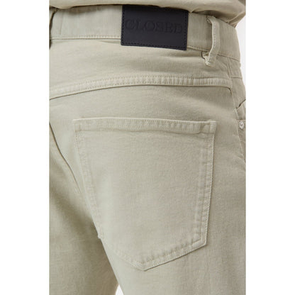 Men's Cooper True Stretch Jean in Cloud Grey by Closed Men's, showing the slim fit design and stretch denim fabric.